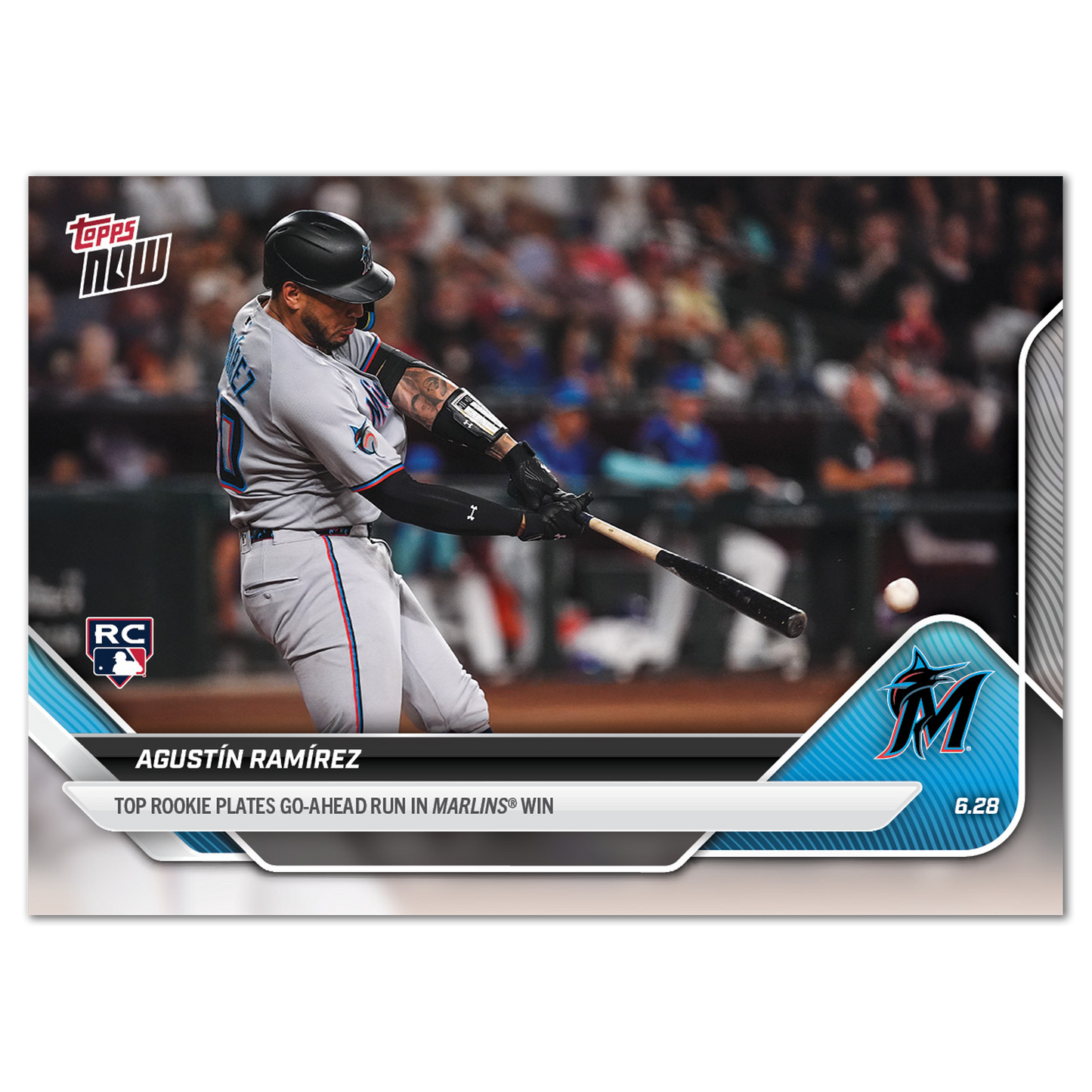 Agustín Ramírez - 2025 MLB Topps NOW® - Card 358 - PR: 517