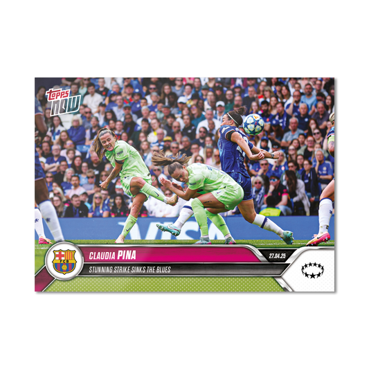 Claudia Pina - 2024-25 UWCL Topps NOW® - Card 24 - PR: 236