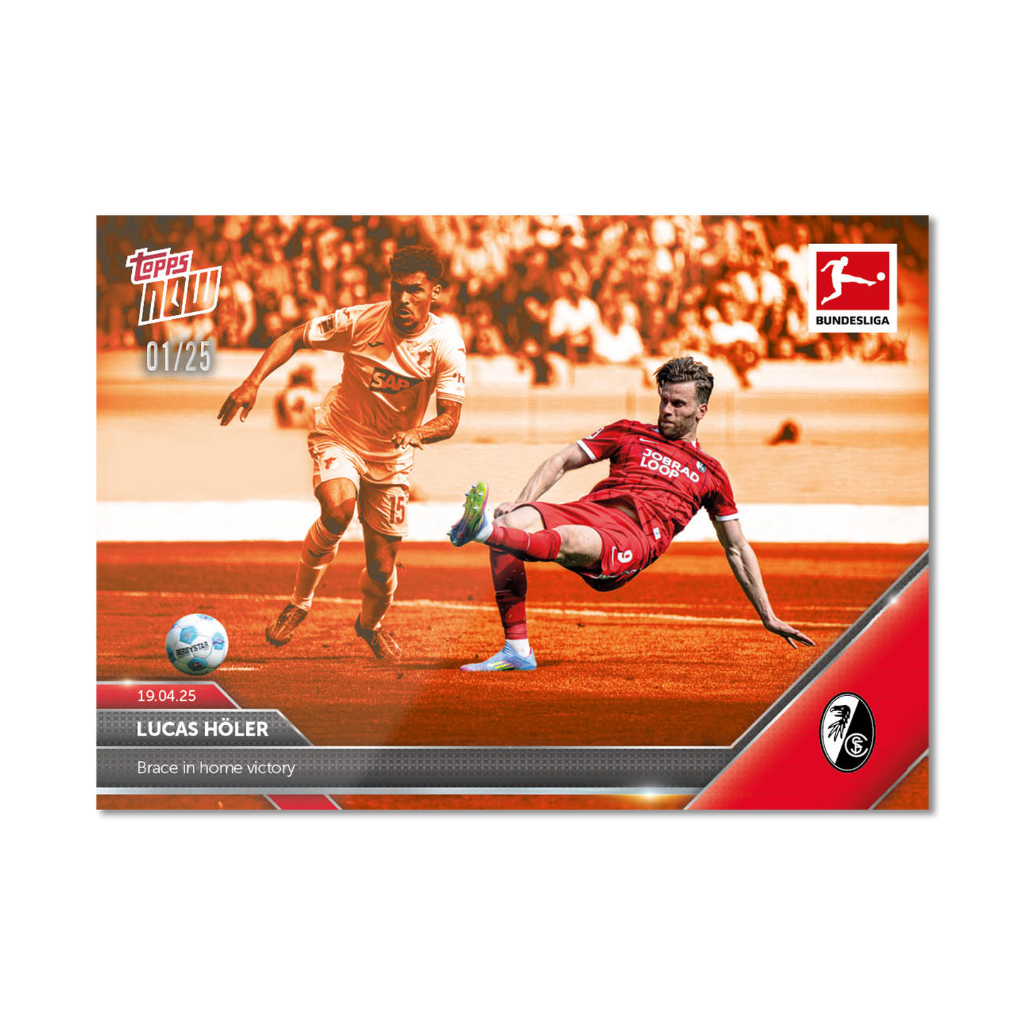 Lucas Höler - 2024-25 Bundesliga Topps NOW® Card 168 - PR: 139
