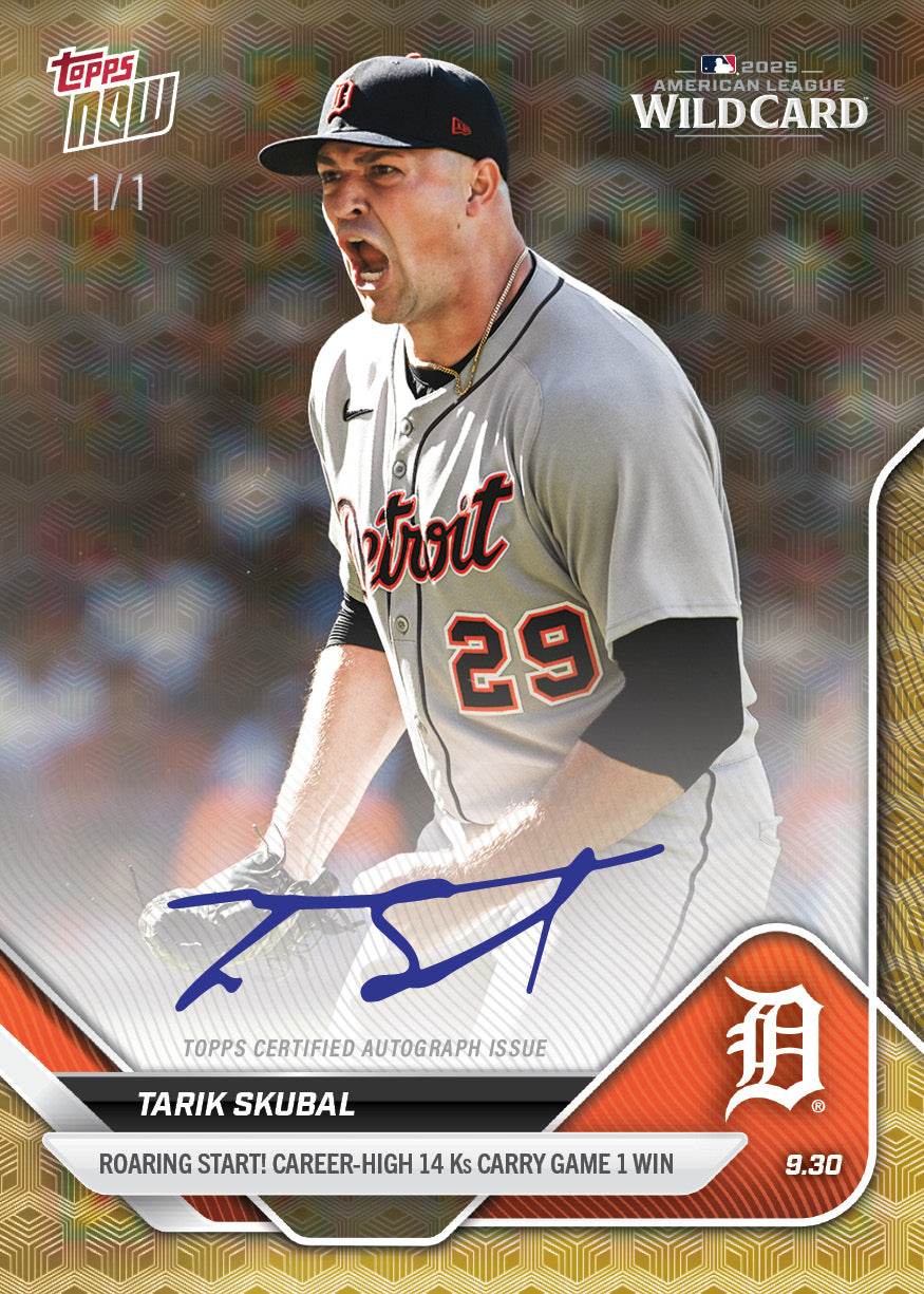 Tarik Skubal - 2025 MLB Topps NOW® - Card 797 - PR: 2474