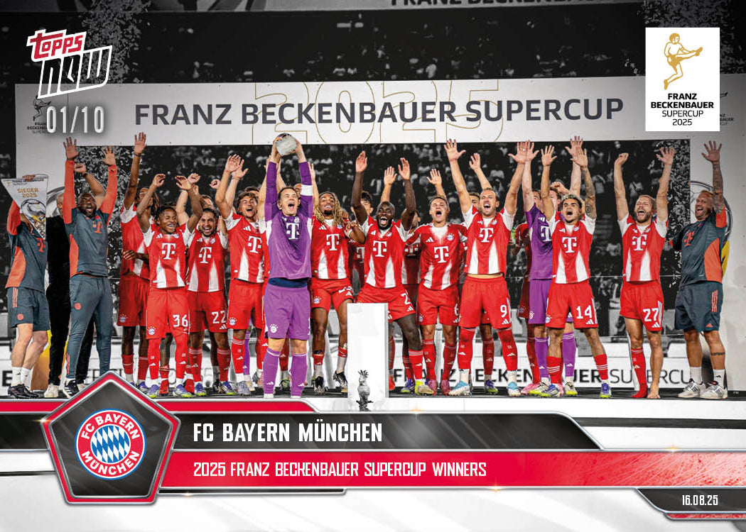 FC Bayern München - 2025-26 Bundesliga Topps NOW® Card 1 - PR: 704