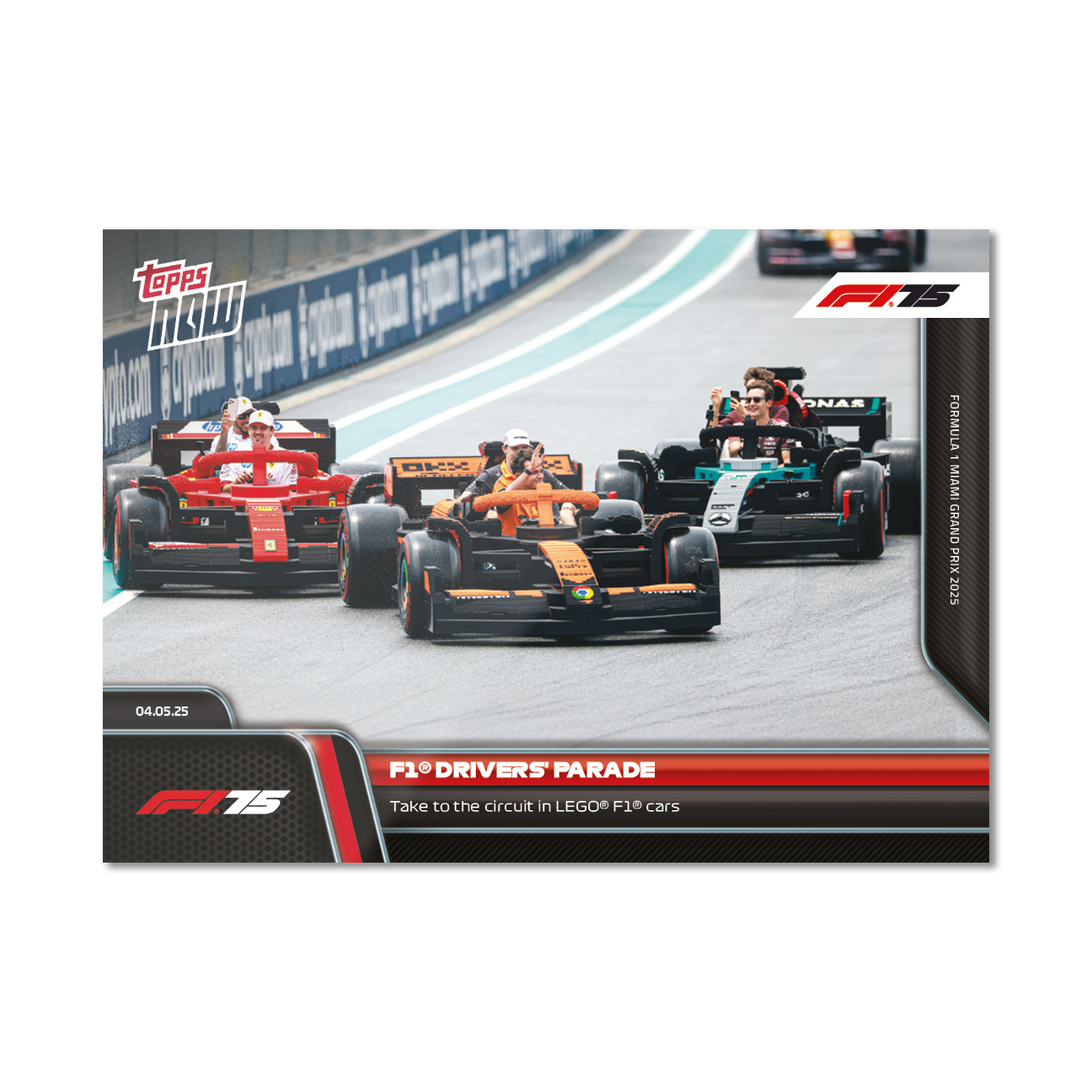 F1® Drivers' Parade - 2025 Formula 1® Topps NOW® - Card 36 - PR: 2219