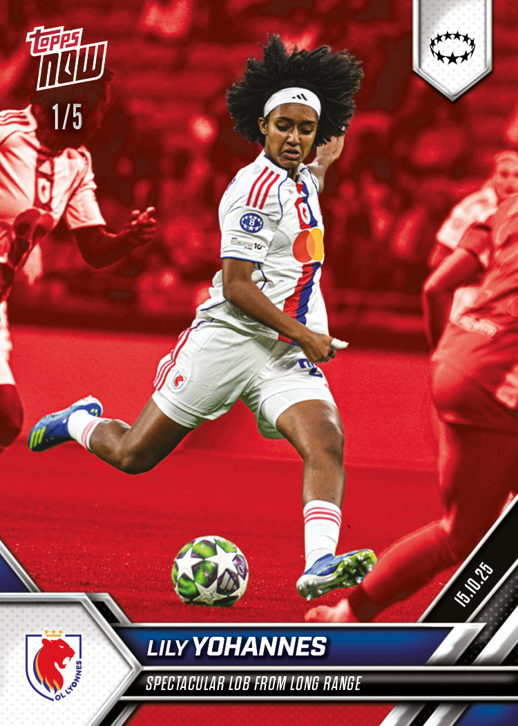 Lily Yohannes - 2025-26 UWCL Topps NOW® - Card 4 - PR: 365