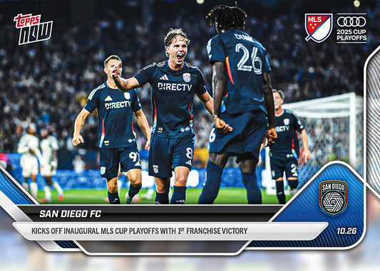 San Diego FC - 2025 MLS Topps NOW® - Card 122 - PR: 479