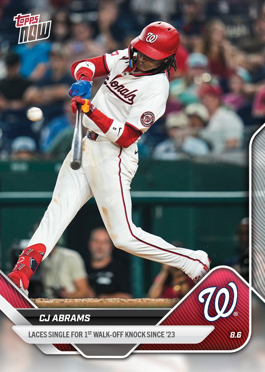 CJ Abrams - 2025 MLB Topps NOW® - Card 525 - PR: 359