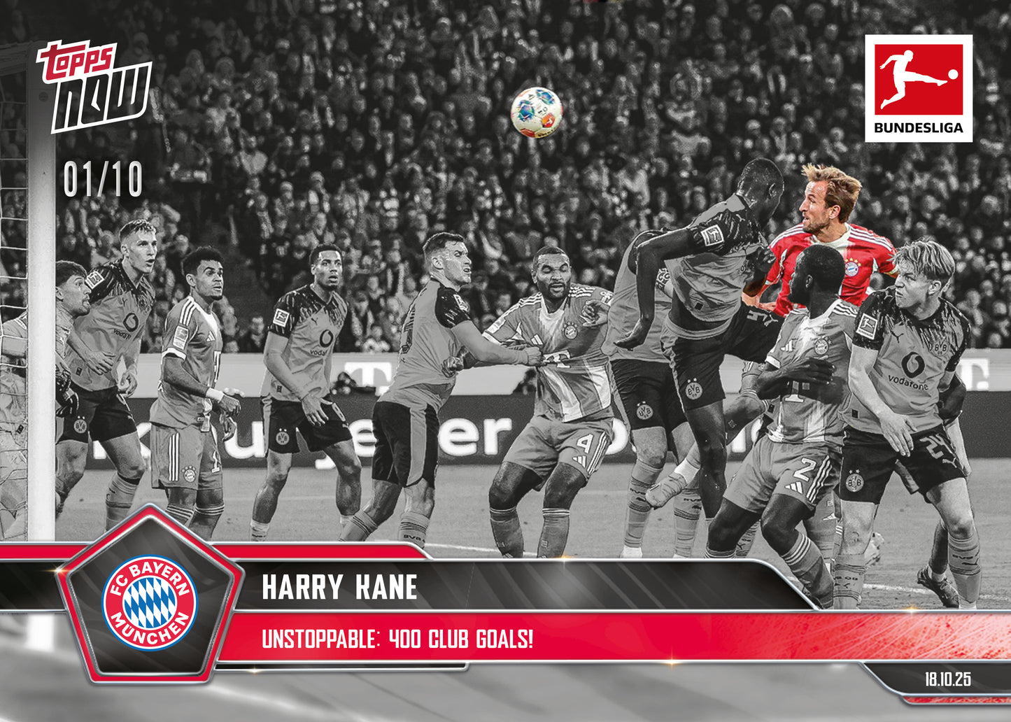 Harry Kane - 2025-26 Bundesliga Topps NOW® - Card 43 - PR: 513