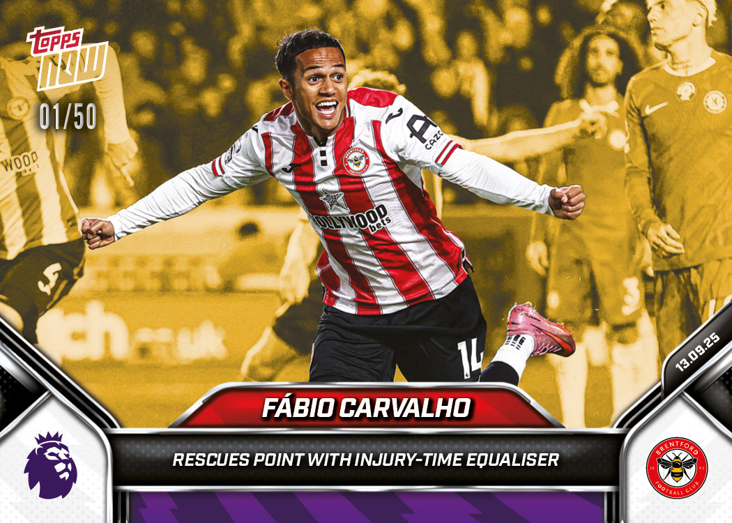 Fábio Carvalho - 2025-26 Premier League Topps NOW® - Card 19 - PR: 212