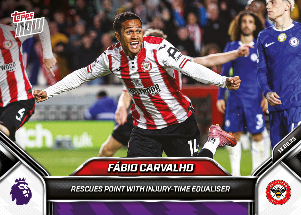 Fábio Carvalho - 2025-26 Premier League Topps NOW® - Card 19 - PR: 212