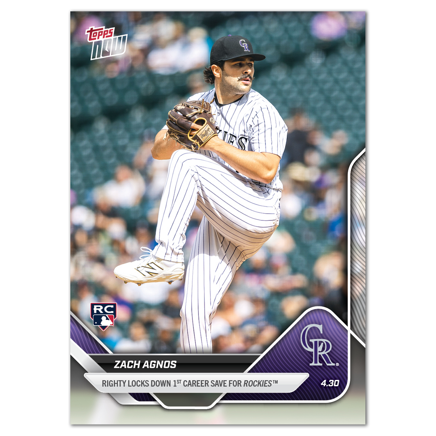 Zach Agnos - 2025 MLB Topps NOW® - Card 121 - PR: 423