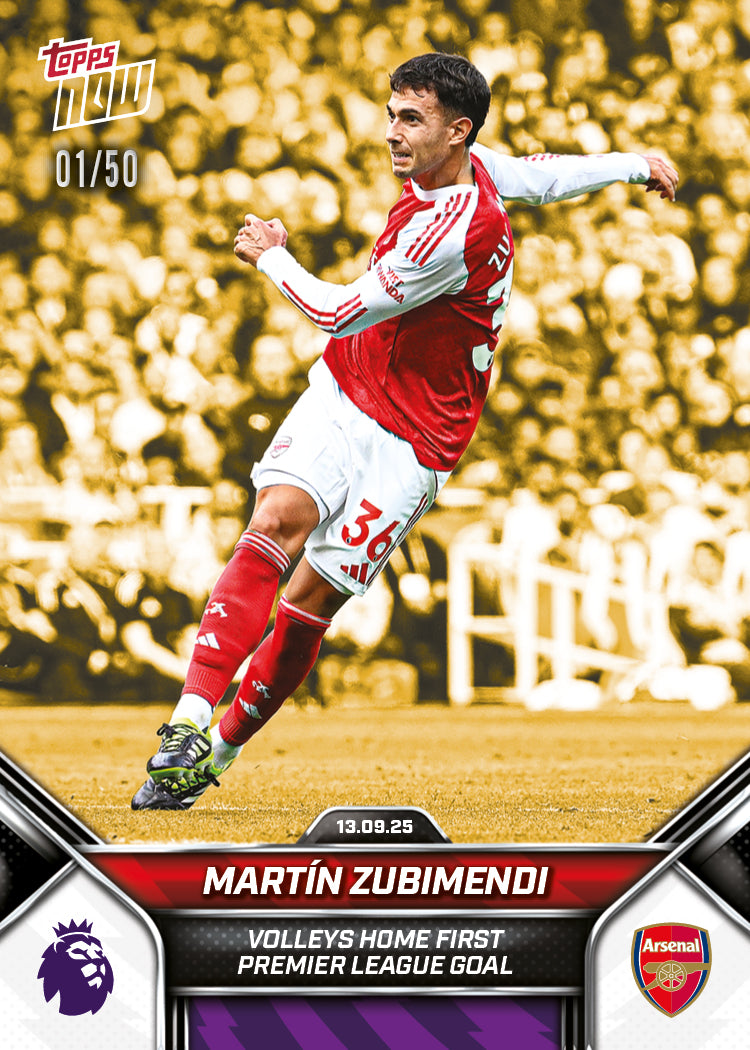 Martín Zubimendi - 2025-26 Premier League Topps NOW® - Card 17 - PR: 719