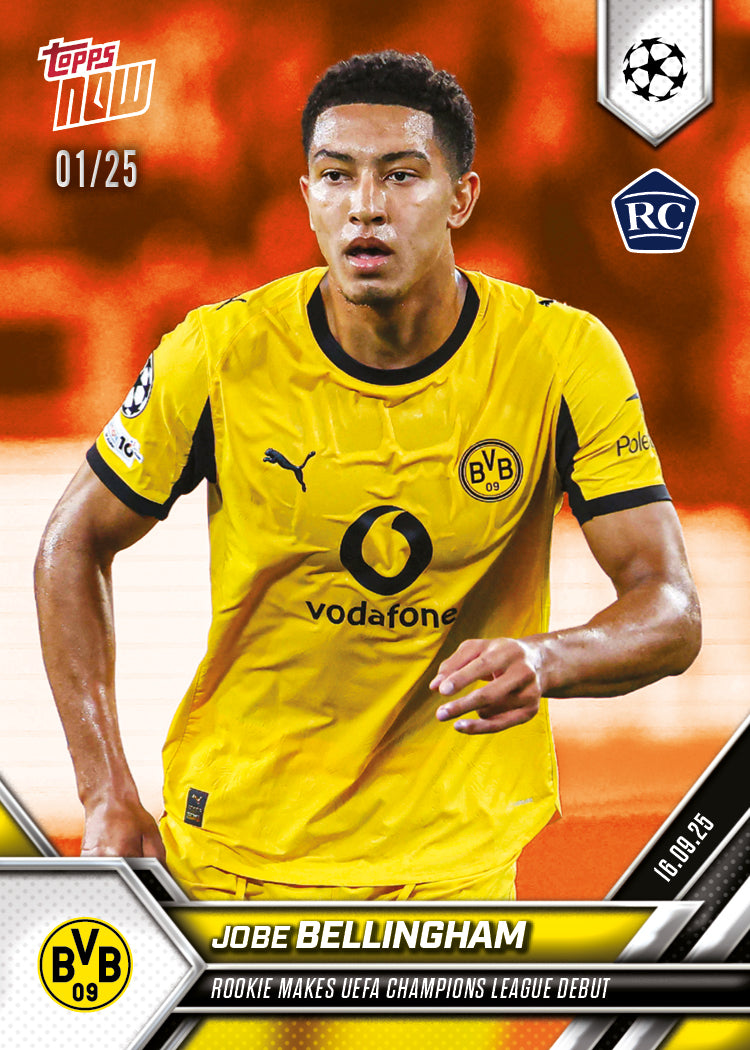 Jobe Bellingham - 2025-26 UCL Topps NOW® Card 12 - PR: 1460