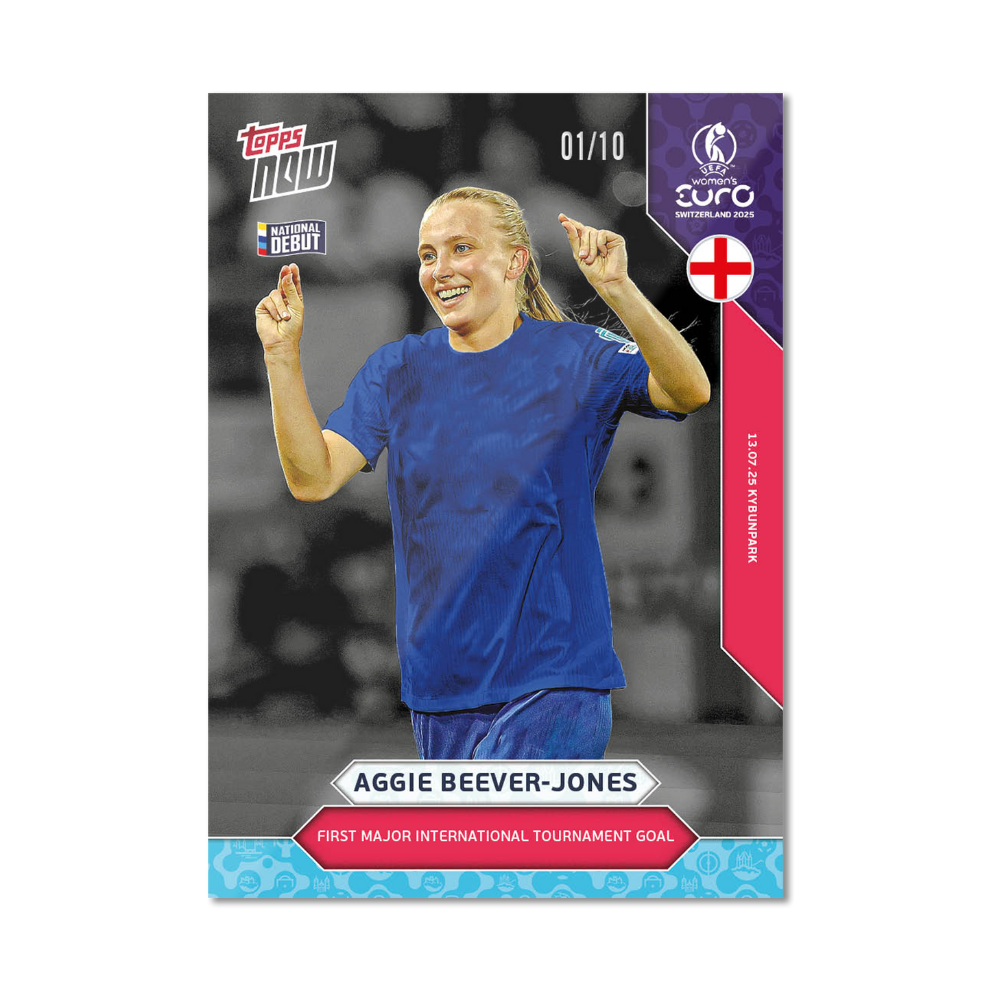 Aggie Beever-Jones - UEFA Women’s EURO 2025™ Topps NOW®  - Card 19 - PR: 208