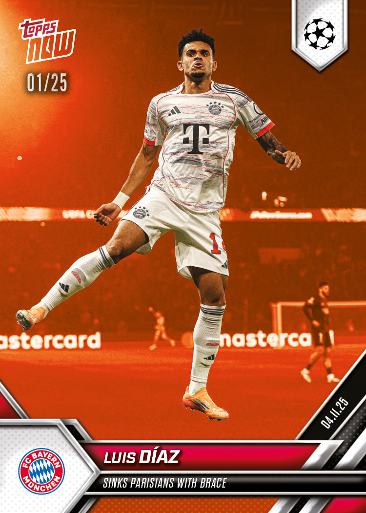 Luis Díaz - 2025-26 UCL Topps NOW® - Card 44