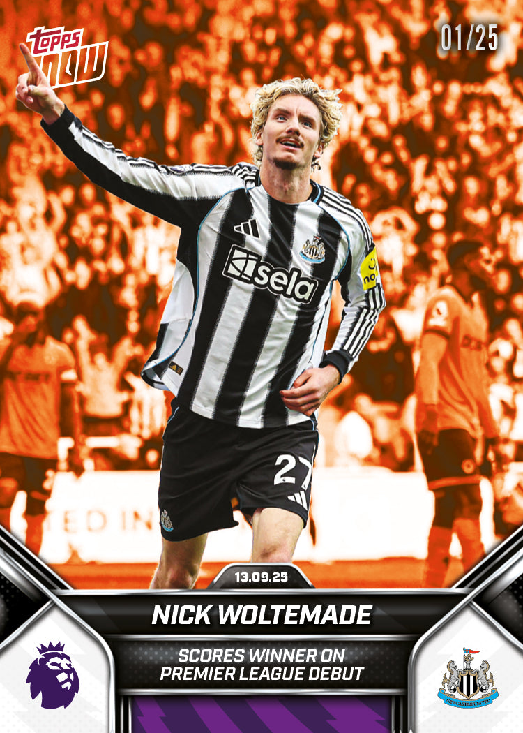 Nick Woltemade - 2025-26 Premier League Topps NOW® - Card 18 - PR: 723