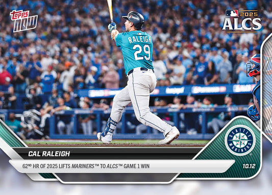 Cal Raleigh - 2025 MLB Topps NOW® - Card 860 - PR: 3509