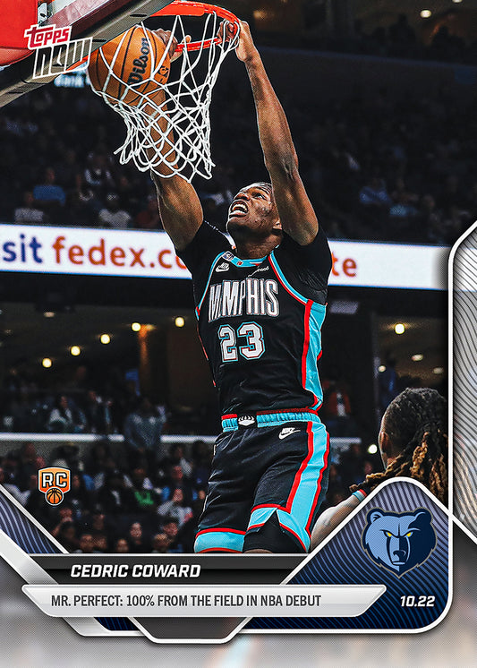 Cedric Coward - 2025-26 NBA Topps NOW® - Card 17 - PR: 599