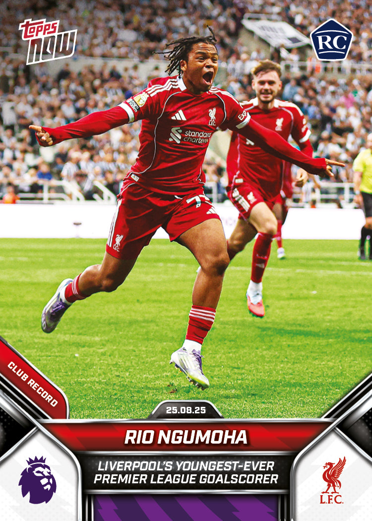 Rio Ngumoha - 2025-26 Premier League Topps NOW® - Card 11 - LOOK FOR AUTO - PR: 11401