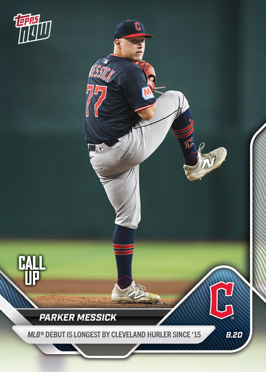 Parker Messick - 2025 MLB Topps NOW® - Card 585 - PR: 984