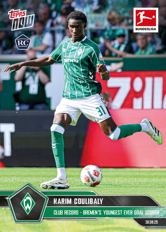Karim Coulibaly - 2025-26 Bundesliga Topps NOW® - Card 13 - PR: 480
