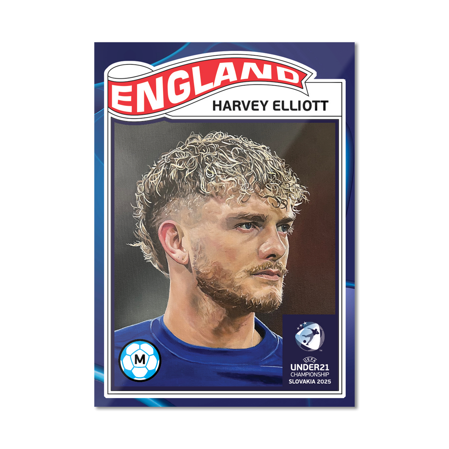 Harvey Elliott - 2025 UEFA Euro U-21 Living Set® - Card 7 - PR: 202