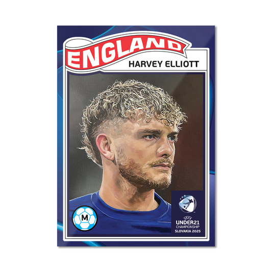 Harvey Elliott - 2025 UEFA Euro U-21 Living Set® - Card 7 - PR: 202