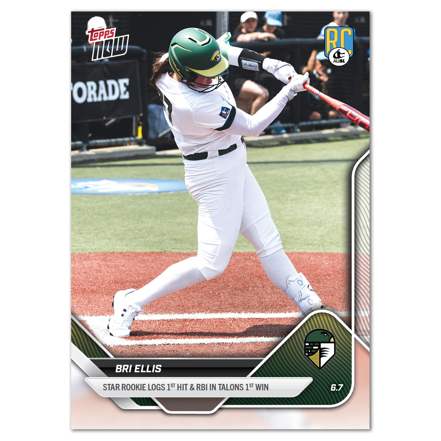 Bri Ellis - 2025 AUSL Topps NOW® - Card 3 - LOOK FOR AUTOS - PR: 2693