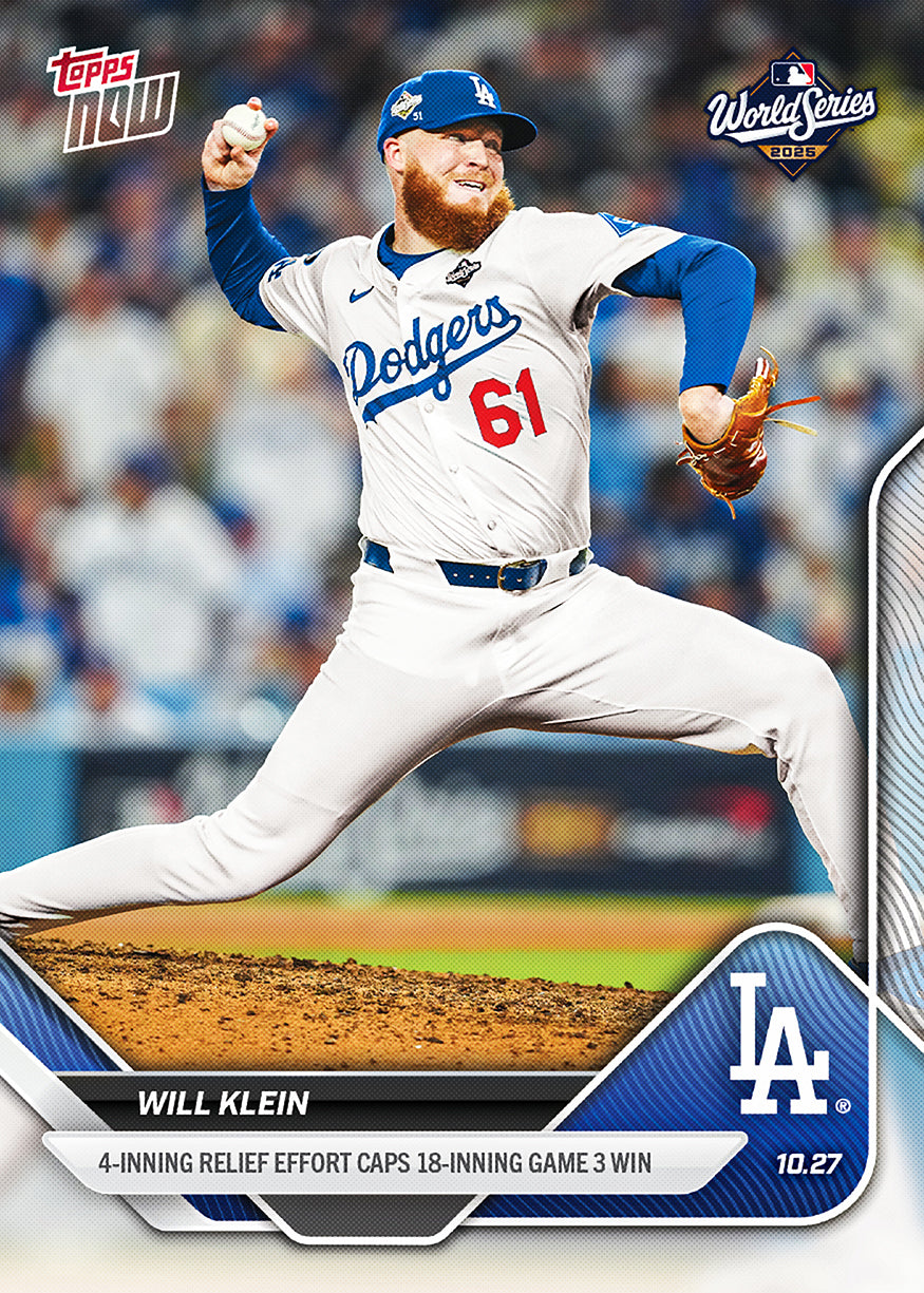 Will Klein - 2025 MLB Topps NOW® - Card 907 - PR: 5332