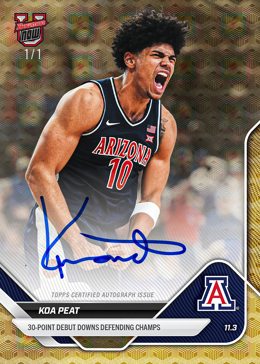 Koa Peat - 2025-26 Bowman U NOW® Basketball - Card 6