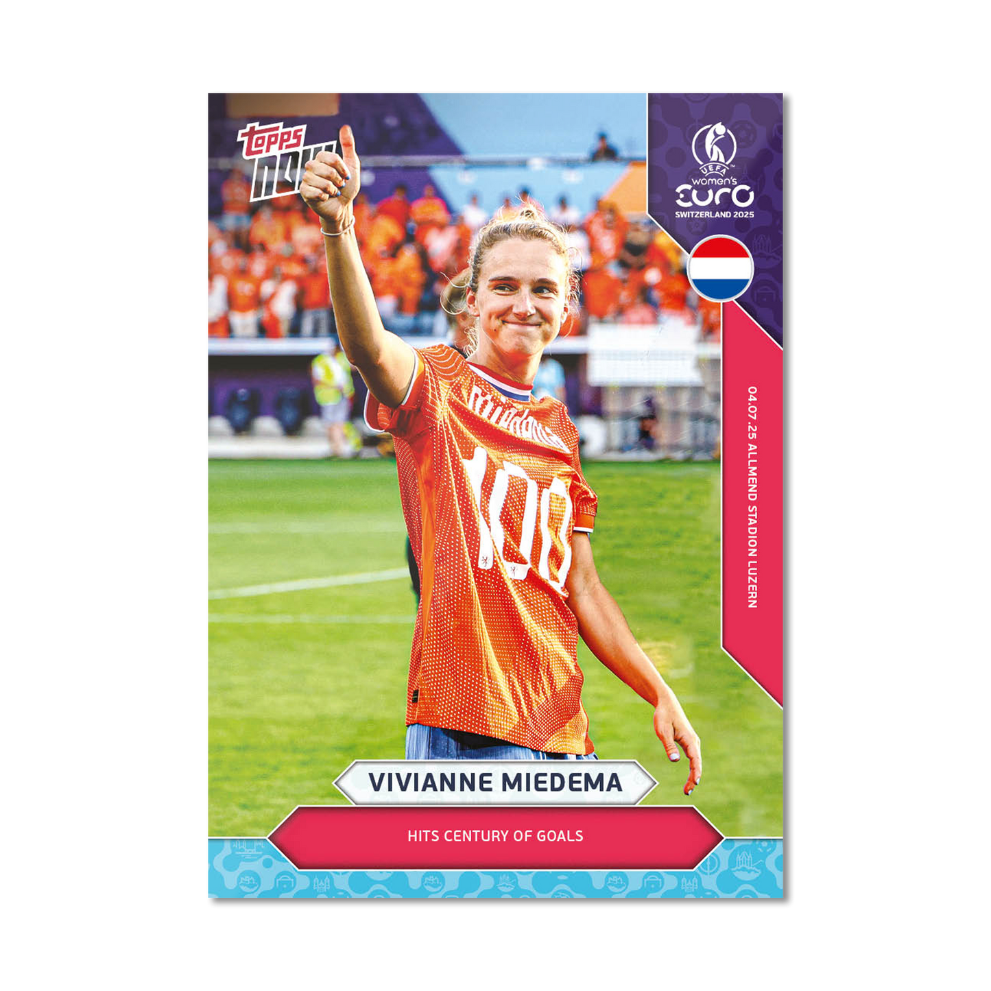 Vivianne Miedema - UEFA Women’s EURO 2025™ Topps NOW® - Card 6 - PR: 444