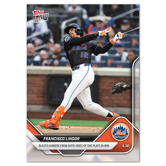 Francisco Lindor - 2025 MLB Topps NOW® - Card 234 - PR: 837