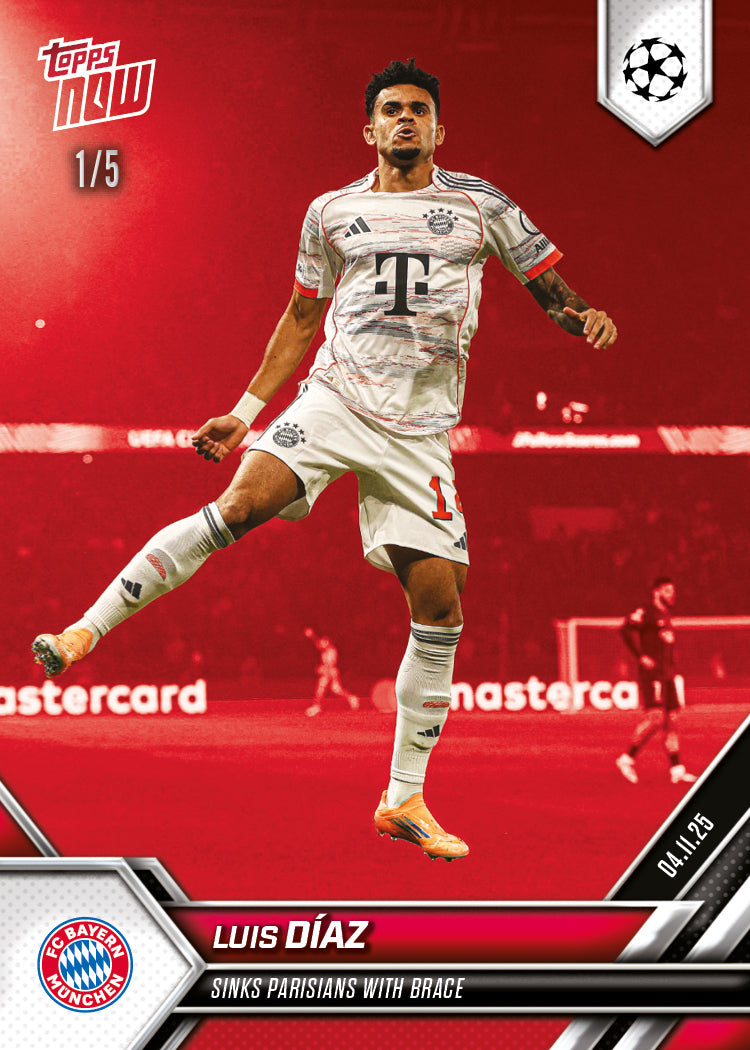 Luis Díaz - 2025-26 UCL Topps NOW® - Card 44
