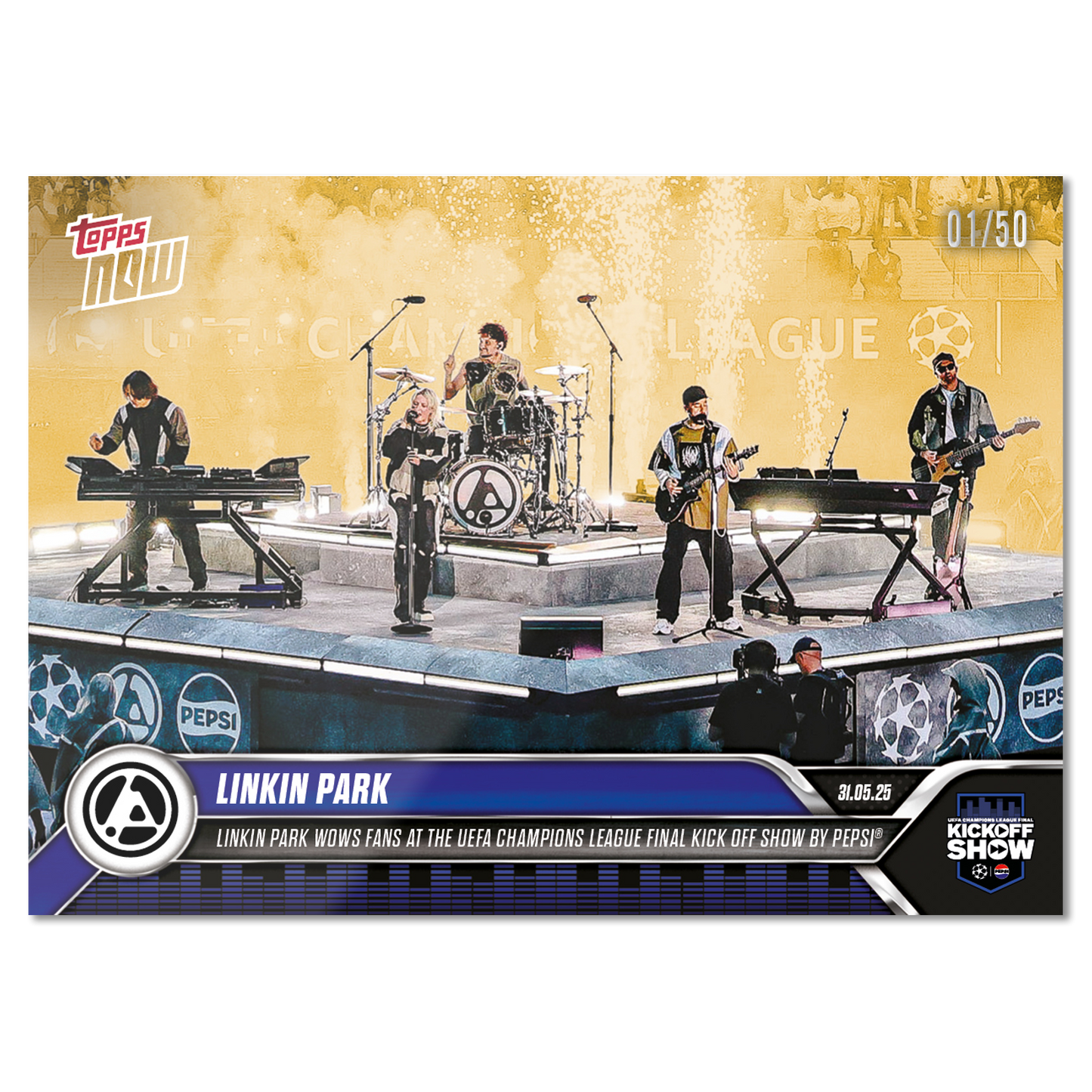 Linkin Park - 2024-25 UCL Topps NOW® - Card 166 - PR: 5313