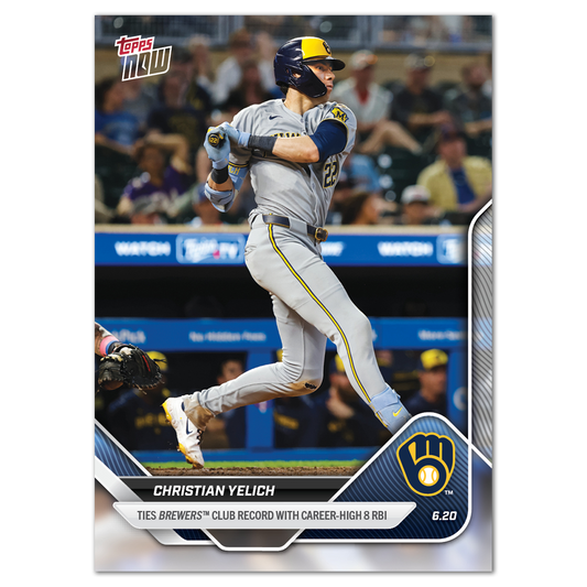 Christian Yelich - 2025 MLB Topps NOW® - Card 328 - PR: 588