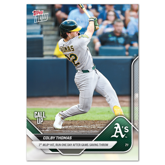 Colby Thomas - 2025 MLB Topps NOW® - Card 371 - PR: 826