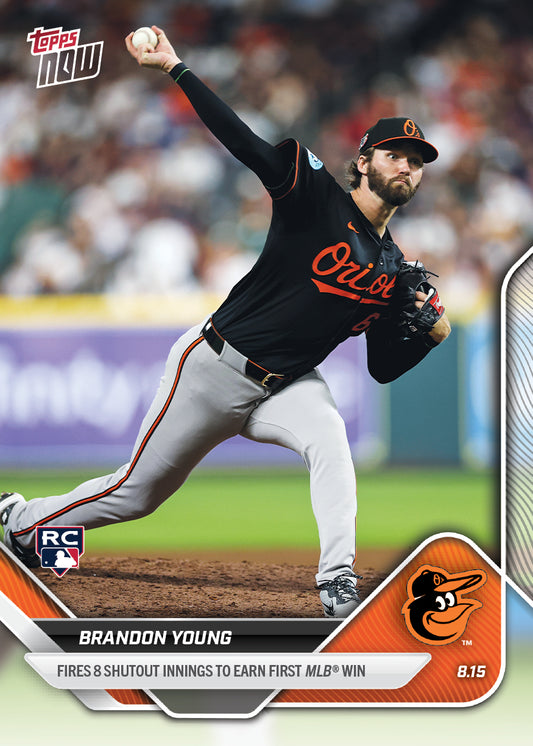 Brandon Young - 2025 MLB Topps NOW® - Card 558 - PR: 981