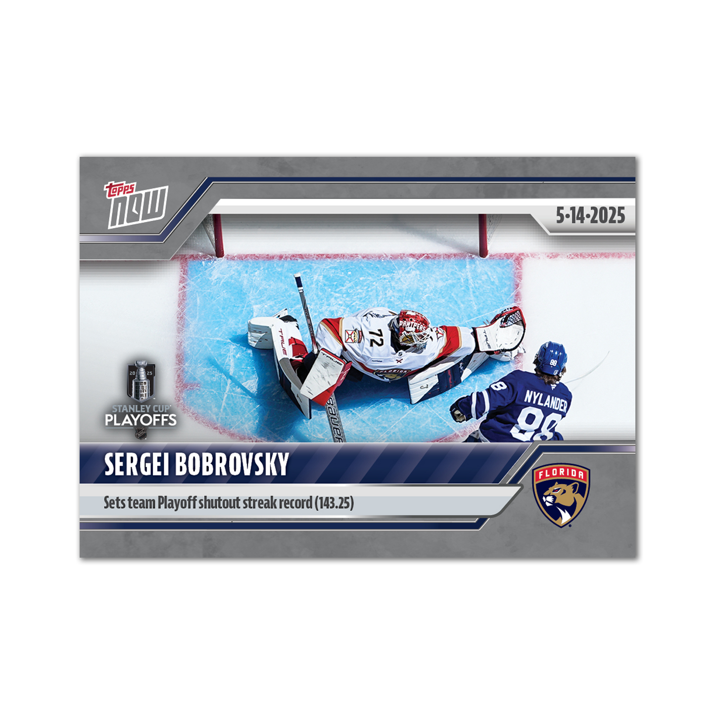 Sergei Bobrovsky - 2024-25 NHL Topps NOW® - Sticker # 183 Pack - PR: 260