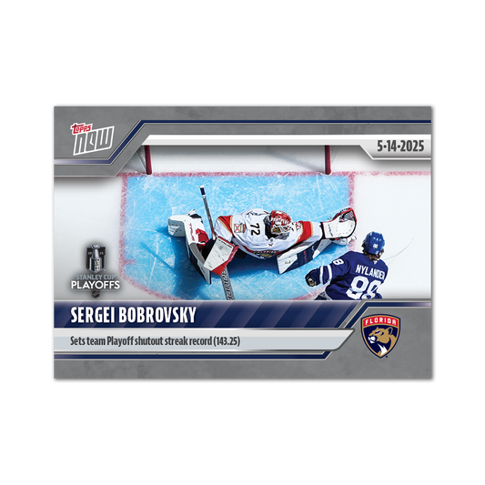 Sergei Bobrovsky - 2024-25 NHL Topps NOW® - Sticker # 183 Pack - PR: 260