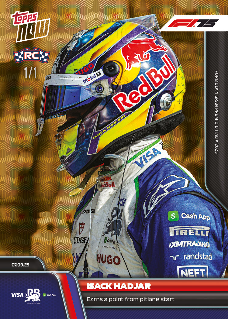Isack Hadjar - 2025 Formula 1® Topps NOW® - Card 62 - PR: 2397