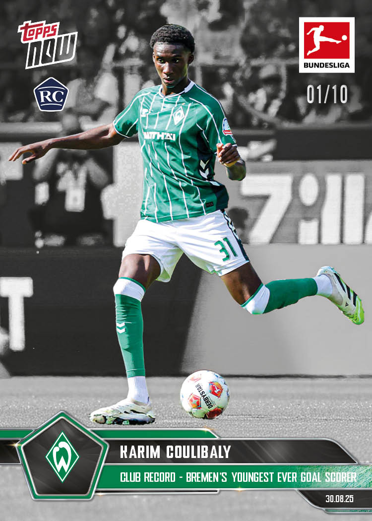 Karim Coulibaly - 2025-26 Bundesliga Topps NOW® - Card 13 - PR: 480