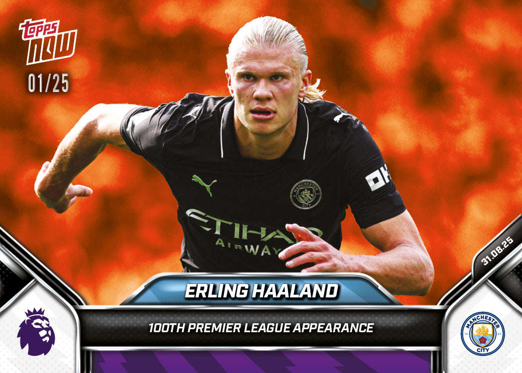 Erling Haaland - 2025-26 Premier League Topps NOW® - Card 15 - PR: 1340