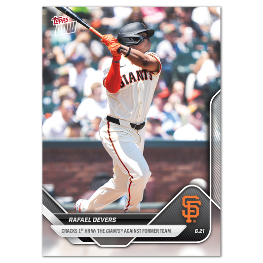 Rafael Devers - 2025 MLB Topps NOW® - Card 332 - PR: 1020