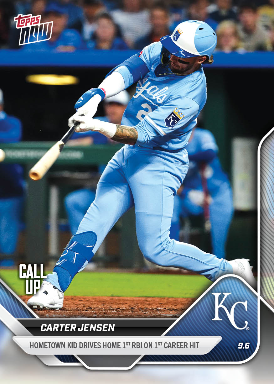 Carter Jensen - 2025 MLB Topps NOW® - Card 668 - PR: 1327