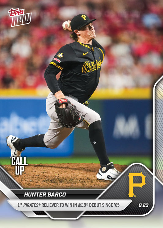 Hunter Barco - 2025 MLB Topps NOW® - Card 757 - PR: 827