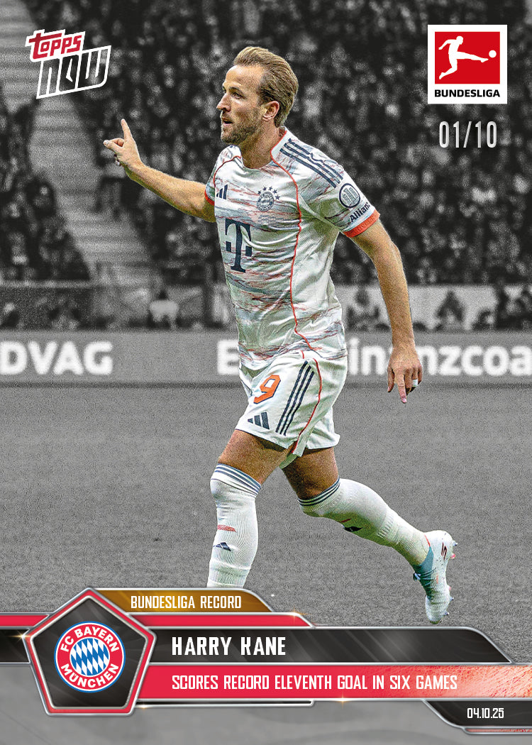 Harry Kane - 2025-26 Bundesliga Topps NOW® - Card 39 - PR: 329