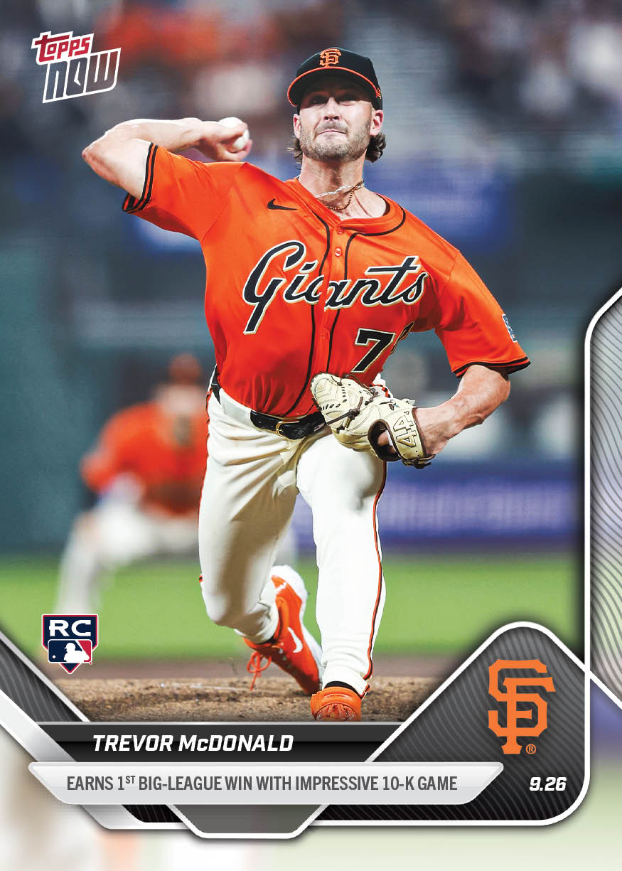 Trevor McDonald - 2025 MLB Topps NOW® - Card 781 - PR: 708