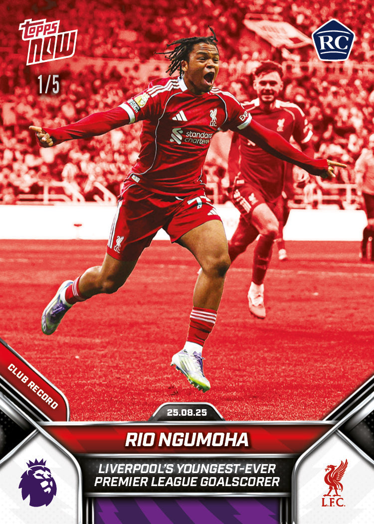 Rio Ngumoha - 2025-26 Premier League Topps NOW® - Card 11 - LOOK FOR AUTO - PR: 11401