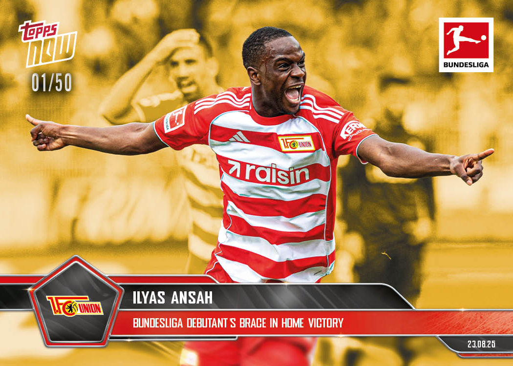 Ilyas Ansah - 2025-26 Bundesliga Topps NOW® - Card 8 - PR: 125