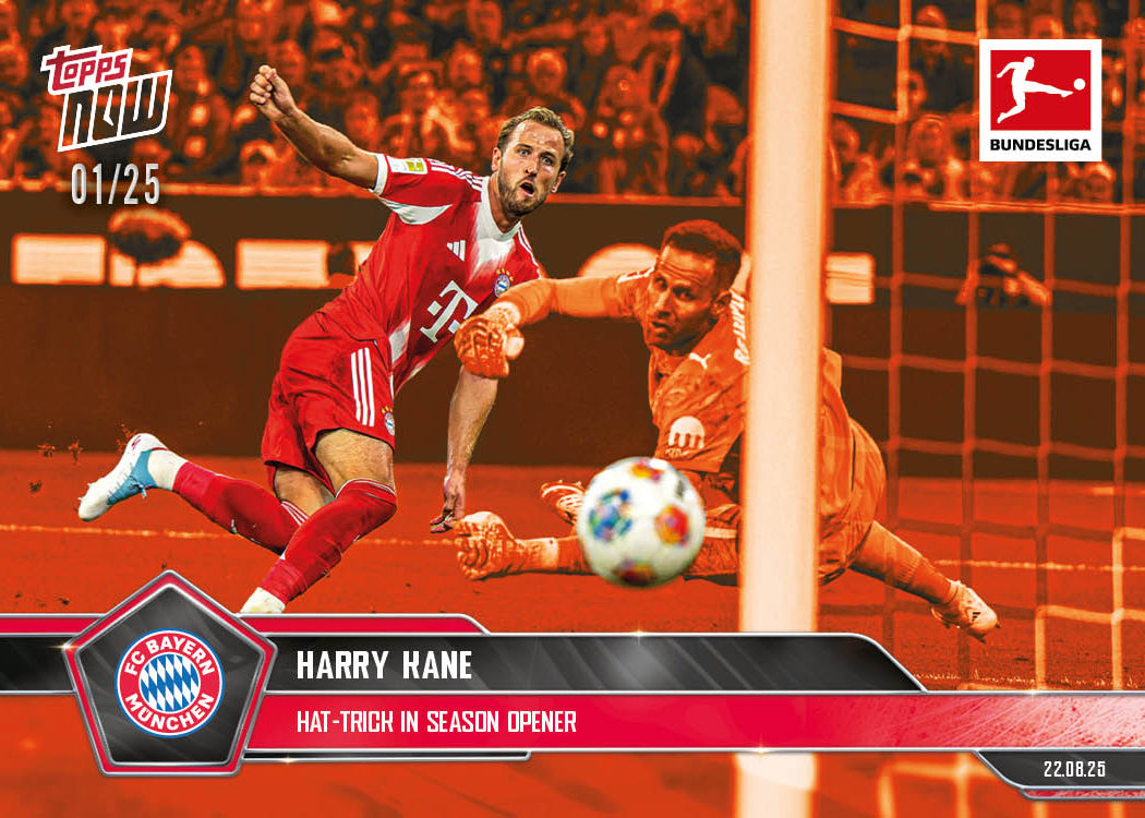 Harry Kane - 2025-26 Bundesliga Topps NOW® Card 4 - PR: 424
