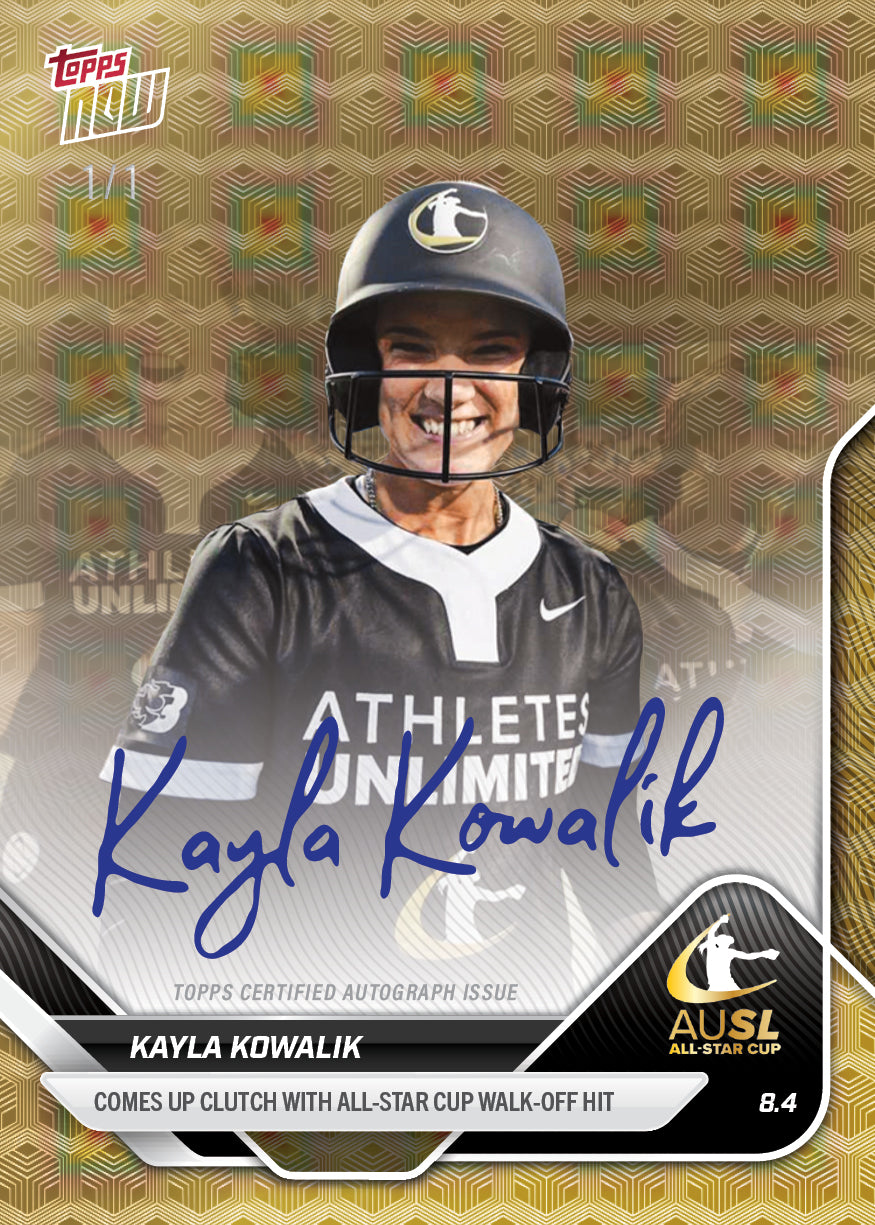 Kayla Kowalik - 2025 AUSL Topps NOW® - Card 34 - LOOK FOR AUTOS - PR: 697