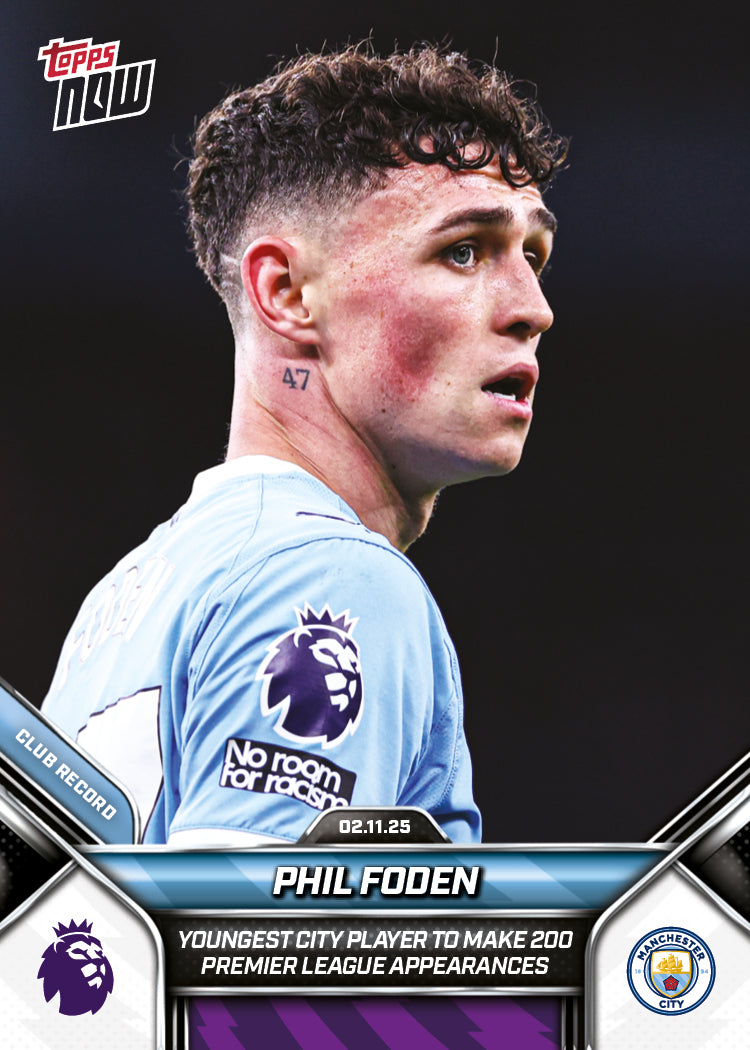 Phil Foden - 2025-26 Premier League Topps NOW® - Card 47